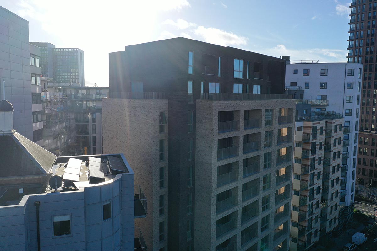 Aluminium doors and railings Boulevard Point Croydon by ACS