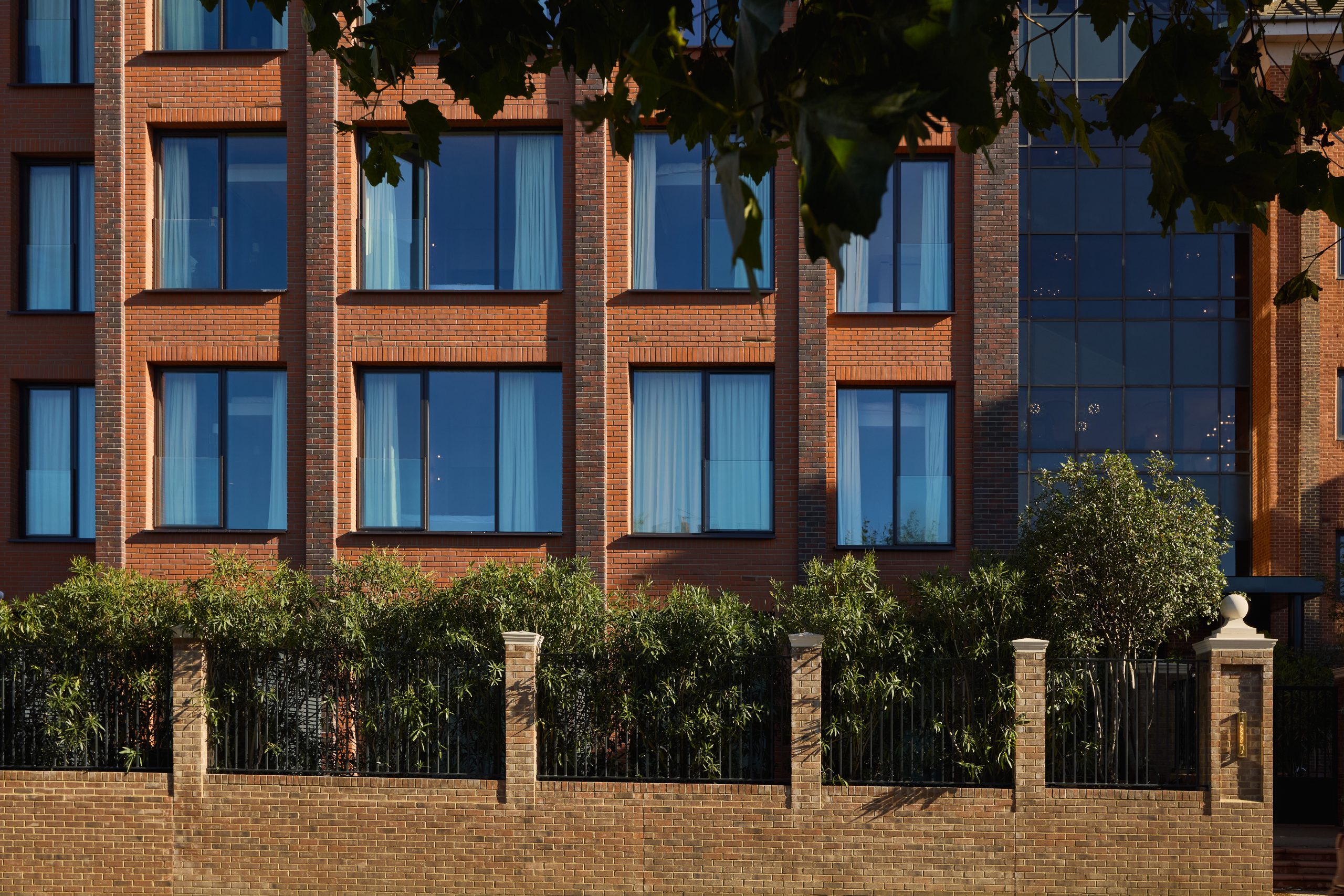 Glazing facade The Heights Annex shared living development Harrow