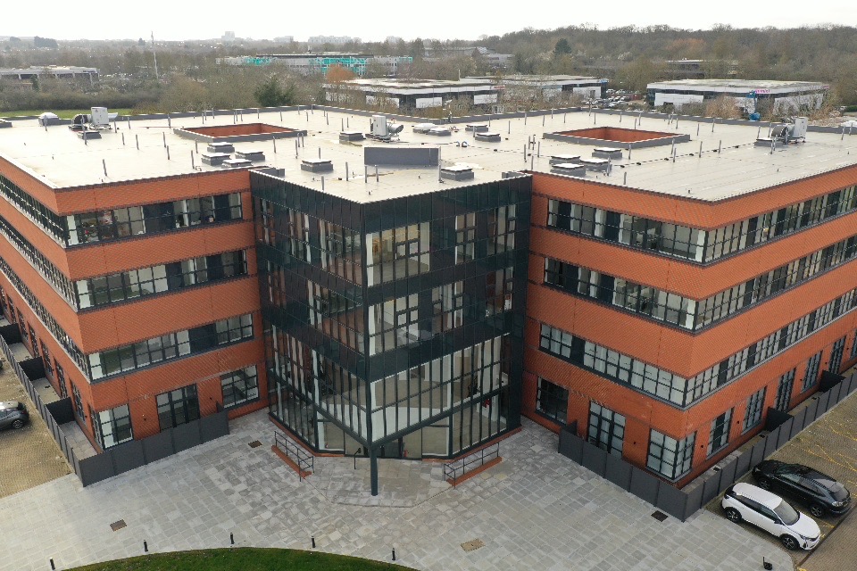 Aluminium windows and curtain wall installation Marlborough Court Milton Keynes